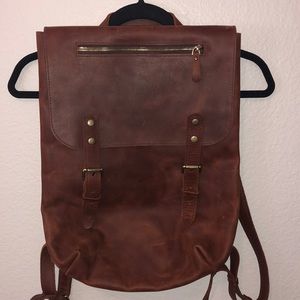 Genuine Leather Backpack